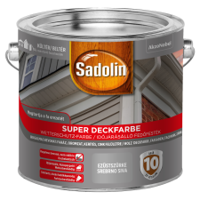 Sadolin SUPER DECKFARBE FAVÉDŐ FESTÉK, 2,5L, EZÜSTSZÜRKE favédőszer és lazúr