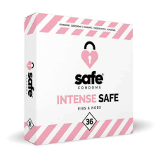 Safe Intense Safe - Bordázott és pontozott óvszer (36 db) óvszer