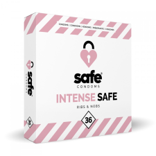 Safe Intense Safe redőzött és rücskös óvszer (36 db) óvszer