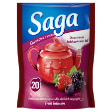 Saga erdeigyümölcs ízű gyümölcstea 20x1,7g tea