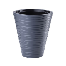  SAHARA kaspó kerek, álló, ültetõ betéttel 30x33 cm dekorációs kellék