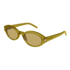 Saint Laurent SL 567 004 SHINY TRANSPARENT OLIVE BROWN napszemüveg