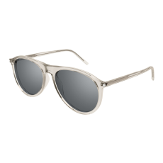 Saint Laurent SL_667-003 TRANSPARENT BEIGE MIRROR SILVER napszemüveg