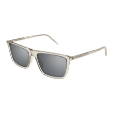 Saint Laurent SL_668-003 TRANSPARENT BEIGE MIRROR SILVER napszemüveg