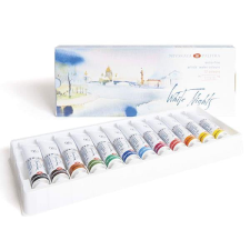 Saint-Petersburg White Nights akvarellfesték készlet, tubusos - 12x10 ml akvarell