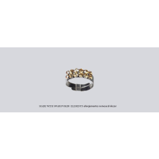 Saját készítésű ékszer Swarovski Nemesacél gyűrű Swarovski kristállyal gyűrű