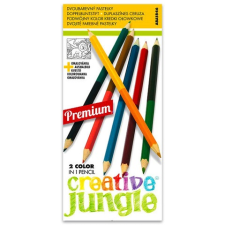 Sakota Creative Jungle 12 darabos dupla színes ceruza készlet kifestővel színes ceruza