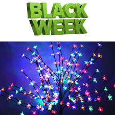  Sakurafa színes leddel karácsonyfa izzósor