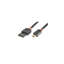 SAL USBF 3 microUSB töltőkábel, lapos, 3m kábel és adapter
