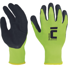  SALANGANA kesztyű pes/latex sárga 11