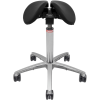  Salli MultiAdjuster nyeregszék Kárpit színe: Szintetikus bőr - fekete #5816, Szerkezet: fekete + standard bázis, Testmagasság: Alacsony (S) - 150 cm-ig