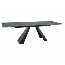  Salvadore Verde Alpi Bővíthető Kerámia Étkezőasztal Tengerkék Márvány Mintázattal bútor