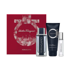 Salvatore Ferragamo Pour Homme, SET: edt 100ml + edt 10ml + tusfürdő gél 100ml kozmetikai ajándékcsomag