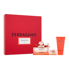 Salvatore Ferragamo Signorina Unica, SET: edp 100ml + edp 5ml + Testápoló 50ml kozmetikai ajándékcsomag