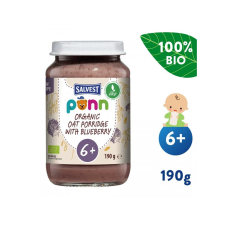 SALVEST Põnn BIO Áfonya zabpehellyel 190 g bébiétel