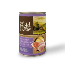  Sam's Field konzerv lazac, csirke &amp; sütőtök 400g kutyaeledel