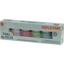  Sam &amp; Julia akrilfesték 6 darabos játékfigura