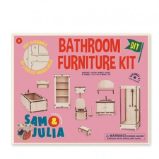  Sam &amp; Julia Bútorkészlet - DIY Fürdőszoba – Mouse Mansion játékfigura