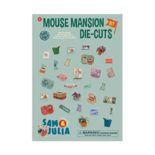  Sam &amp; Julia Die Cuts Matrica szett  – Mouse Mansion játékfigura
