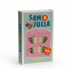  Sam &amp; Julia Miniatűr kiegészítő - Műanyag bögre szett játékfigura