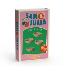  Sam &amp; Julia Miniatűr kiegészítő - Műanyag tál szett játékfigura