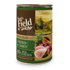 Sam's Field Sam's Field True Meat Chicken & Carrot konzerves eledel 6 x 400 g kutyaeledel