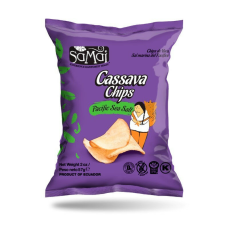 SAMAI Cassava chips tengeri sós 57g manióka előétel és snack