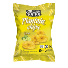 Samai Plantain (főzőbanán) chips lime 70g SAMAI reform élelmiszer