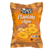 Samai Plantain (főzőbanán) chips natúr édes 75g SAMAI reform élelmiszer