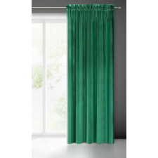  Samanta bársony sötétítő függöny Sötétzöld 140x270 cm lakástextília