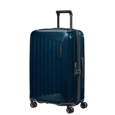SAMSONITE NUON négykerekű bővíthető közepes bőrönd 69cm-éjkék metál 134400-9015 kézitáska és bőrönd