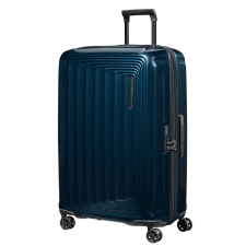 SAMSONITE NUON négykerekű bővíthető nagy bőrönd 75cm-éjkék metál 134402-9015 kézitáska és bőrönd