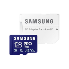  Samsung 128GB microSDXC Pro Plus Class10 U3 A2 V30 + adapterrel memóriakártya