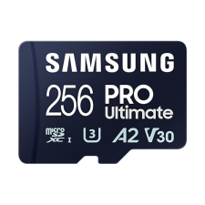 Samsung 256 GB MicroSDXC Card  Pro Ultimate (200 MB/s, Class 10, UHS-I U3, V30, A2) + 1 adapter memóriakártya