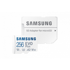 Samsung 256GB microSDXC EVO Plus Class10 U3 A2 V30 + adapterrel memóriakártya