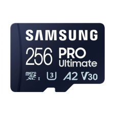 Samsung 256GB microSDXC Pro Ultimate Class10 U3 A2 V30 + adapterrel memóriakártya