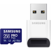 Samsung 256GB Pro Plus microSDXC UHS-I CL10 Memóriakártya + Kártyaolvasó