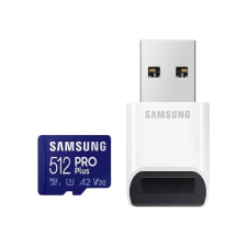 Samsung 512 GB MicroSDXC Card  Pro Plus (160 MB/s, Class 10, U3, V30, A2) memóriakártya