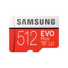 Samsung 512GB EVO Plus (2020) microSDXC UHS-I CL10 memóriakártya + Adapter memóriakártya