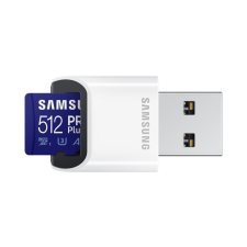 Samsung 512GB microSDXC Samsung PRO+ (2021) U3 A2 V30 + adapter (MB-MD512KA/EU) memóriakártya