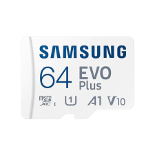 Samsung 64GB EVO Plus (2021) microSDXC UHS-I CL10 Memóriakártya + Adapter memóriakártya