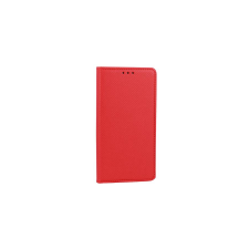 Samsung A065 Galaxy A06, Oldalra nyíló flip tok, Smart, piros tok és táska