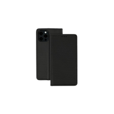 Samsung A166 A16 5G, Oldalra nyíló flip tok, Smart, fekete tok és táska