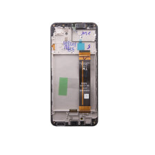 Samsung A236B Galaxy A23 5G kompatibilis LCD kijelző + érintő, kerettel, fekete mobiltelefon, tablet alkatrész