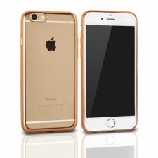 Samsung A310 Galaxy A3 2016, Szilikon tok, Clear, arany tok és táska