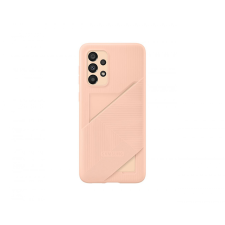 Samsung A33 5G Cover with Card Slot Peach tok és táska