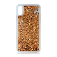 Samsung A346 Galaxy A34 5G, Szilikon tok, Liquid Sparkle, arany tok és táska
