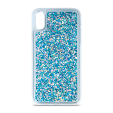 Samsung A346 Galaxy A34 5G, Szilikon tok, Liquid Sparkle,kék tok és táska