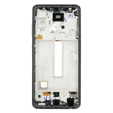 Samsung A525/A526 Galaxy A52, LCD kijelző érintőplexivel+keret, fekete Service Pack mobiltelefon, tablet alkatrész