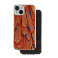 Samsung A556 Galaxy A55 5G, Szilikon tok, Gold Glam, Orange tok és táska